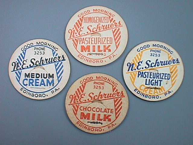 Milk Bottles and Caps | Collecting Vintage Saegertown and Meadville