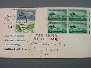 WWII era sent to Canal zone and forwarded to Meadville, Pa.