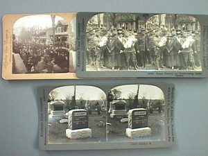 Three Meadville, Pa. views on stereocards.